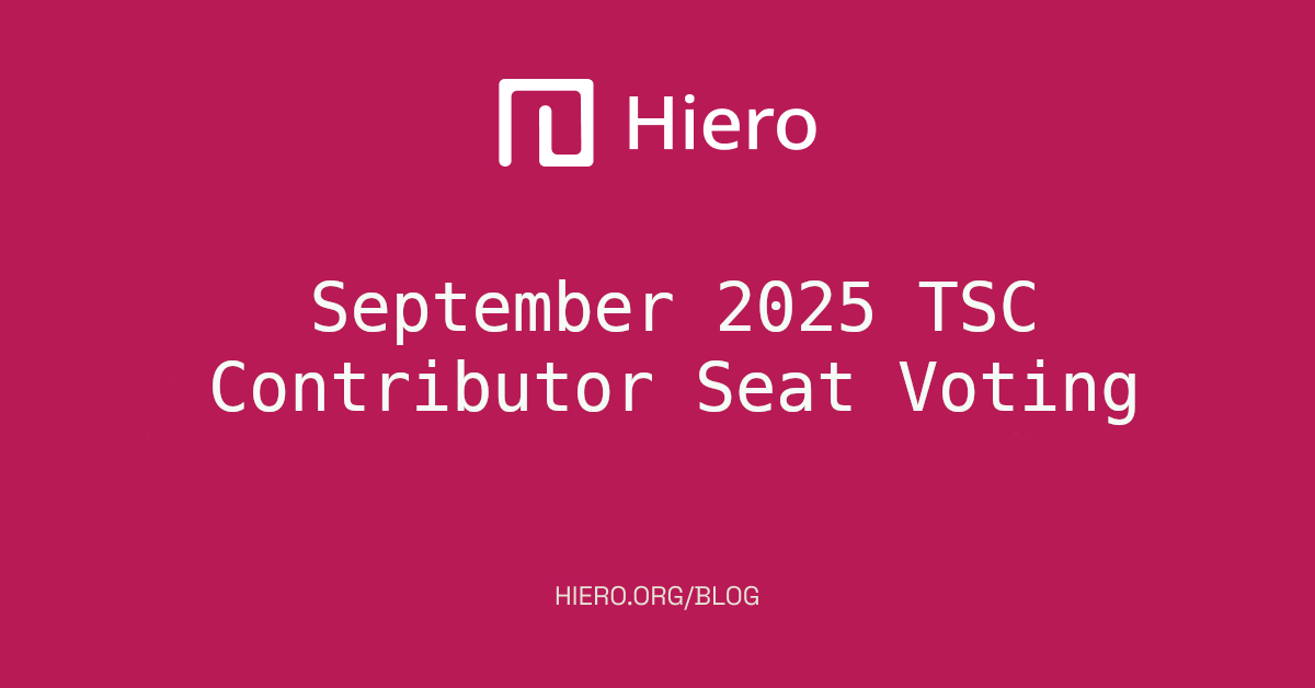 September TSC Contributor Seat Voting